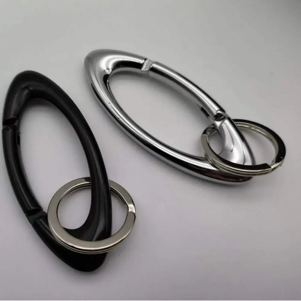 

Oval Safety Auto Lock Buckle Bold Alloy Professional Carabiner Keyring Safe Outdoor Sports Buckle Rock Climbing
