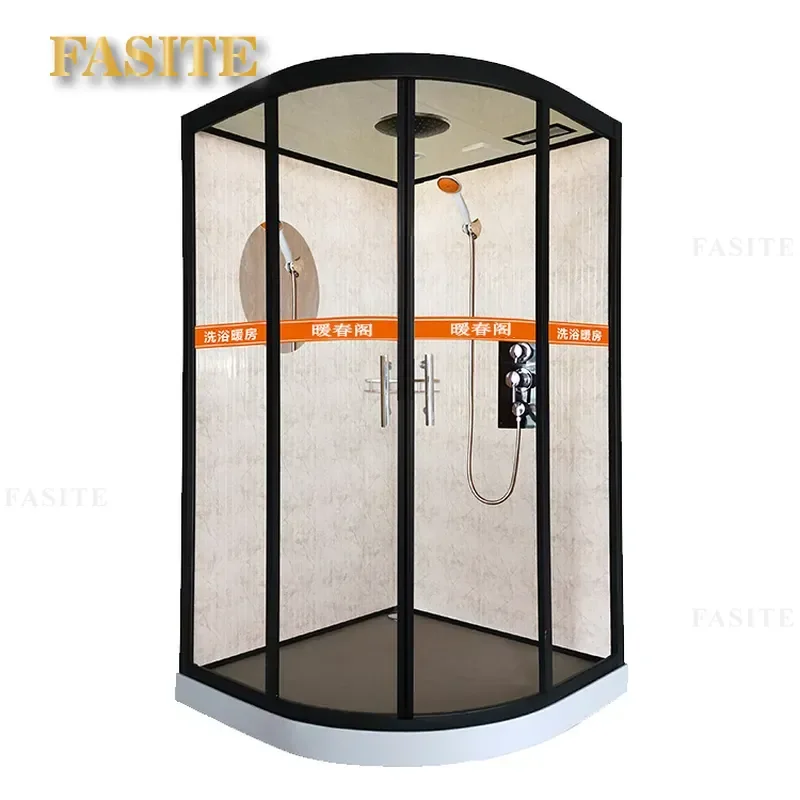 For Curved Integrated Shower Room Heater Fan Bathroom Heating System Winter Warm Air Conditioner Home Improvement Rural Use