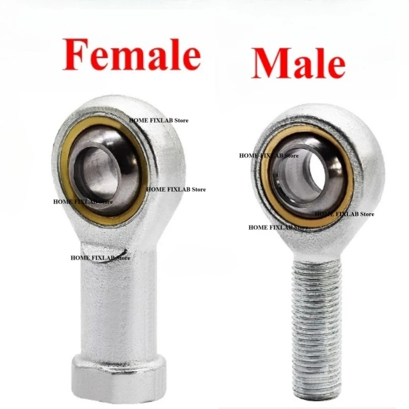 Rod End Bearing SI SA M5 M6 M8 M10 M12 M14 M16 Left Right Female Male Thread Metric Spherical Joint Fish Eye for CNC 3D Printer
