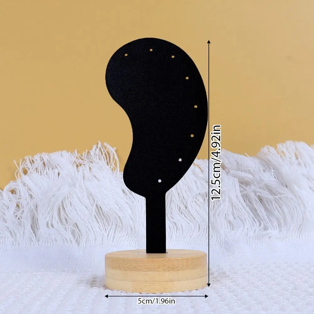 Ear Shaped Earring Display Stand Jewelry Rack Ear Model Jewelry Earring Holder Storage Rack Wooden Ear Clip Stud Organizer