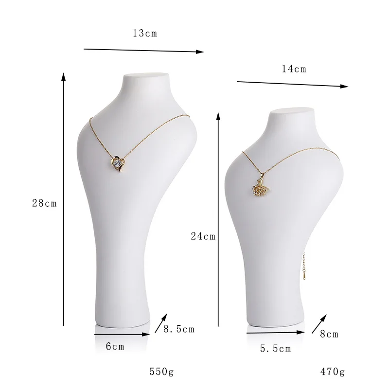 

Mannequin Jewelry Show Display Model Window For Women Newly Resin 2pcs/Lot Tall&Thin Necklace Earrings Jewelry Display