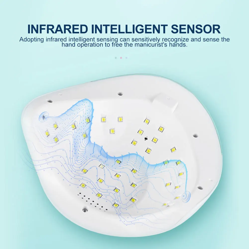 36 LED's nageldroger UV-lamp voor nagels Gellakmachine Licht Professionele nagelkunstaccessoires Uithardende gel Teennageluitrusting