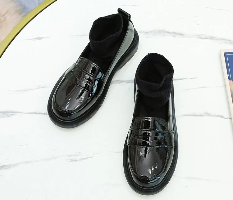 Japanese Student Shoes Girly Girl Lolita Uniform Shoes Women Loafer Low Heels Casual Shoes 35-46