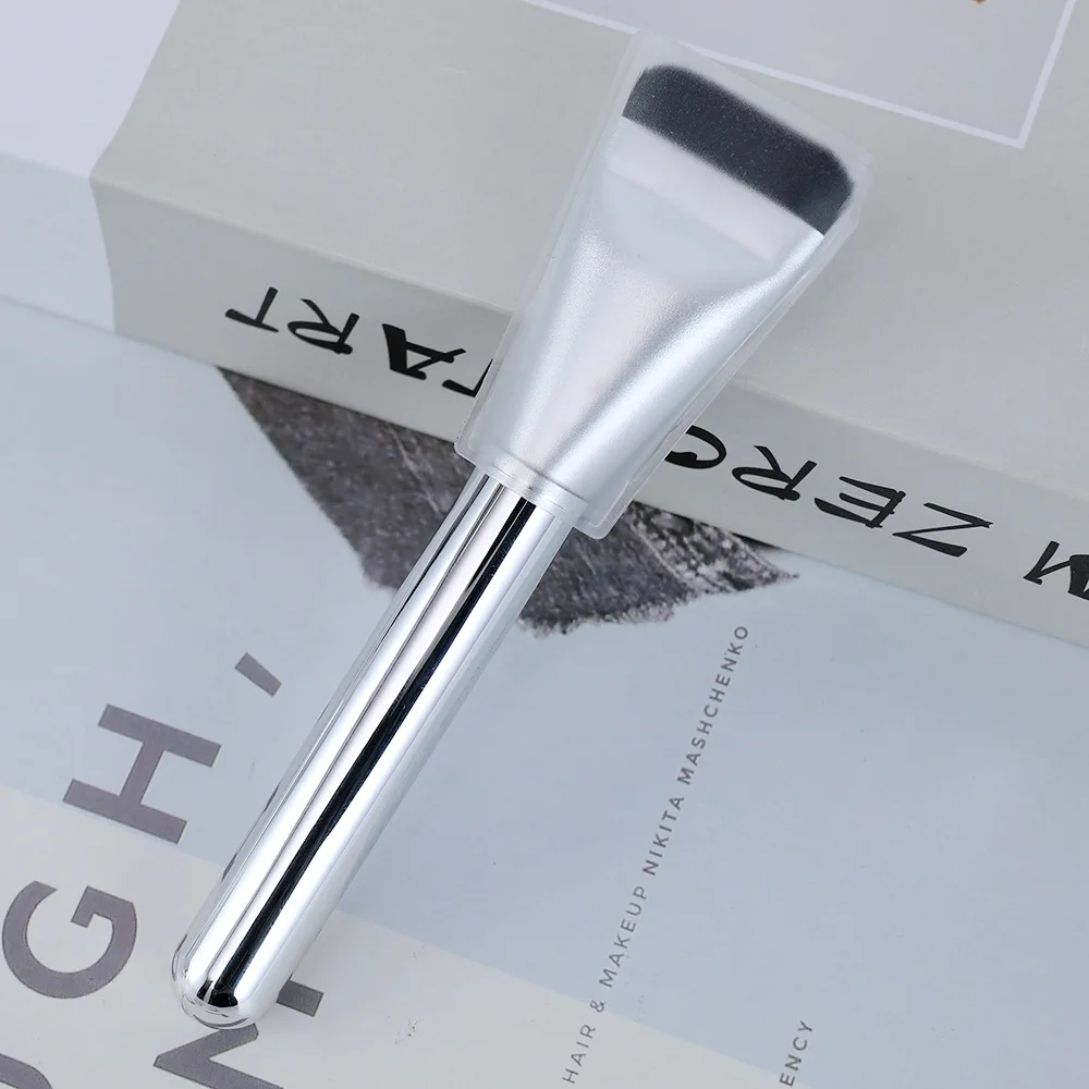 Flat‑top Foundation Brush, One‑shape Ultra-Thin Non-Absorbent Soft-Bristle Makeup Brush, Single-Piece Seamless Foundation Brush