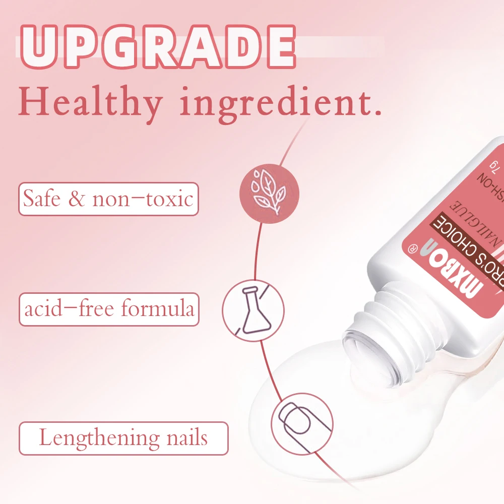 1 زجاجة سريعة الجافة مسمار الغراء 7/8 جرام كاذبة سوبر قوية مسمار وأظافر الراين الغراء مع فرشاة المهنية الاكريليك مانيكير الغراء # *