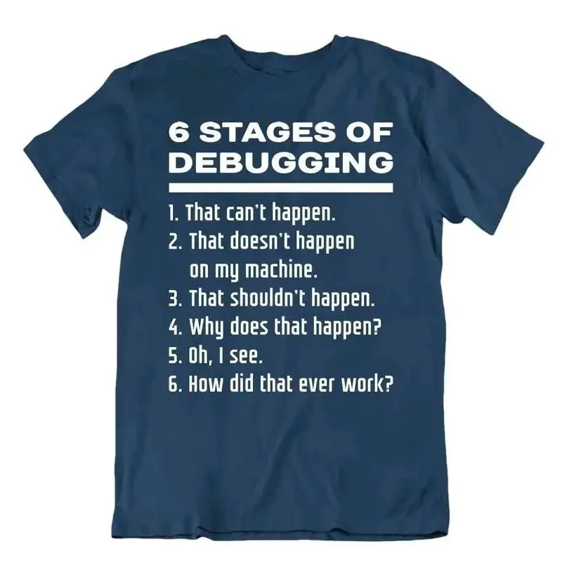 Debugging Tshirt Programmer Humor T Shirt Coder Tee Best Gift Shirt