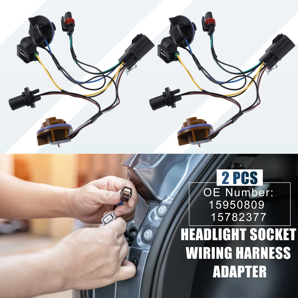 Juego De 2 Soportes De Faros Para Chevrolet Tahoe, Suburban 1500 Y GMC Yukon 2007-2014 – Reemplazo Directo