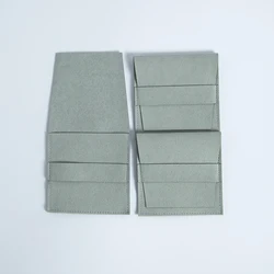 5Pcs Jewelry Microfiber Strip Bag 6.2x6.2cm 8x8cm Delicate Ring Earrings Packaging Pouch Wedding Favors Chocolate Goodie Sachet