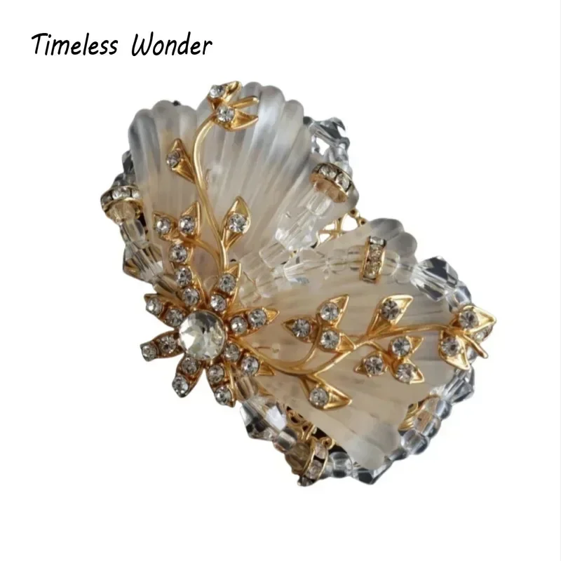 

Timeless Wonder Fancy Zircon Floral Resin Butterfly Brooch Pins for Women Designer Jewelry Runway Top Luxury Cute Rare Set 7523