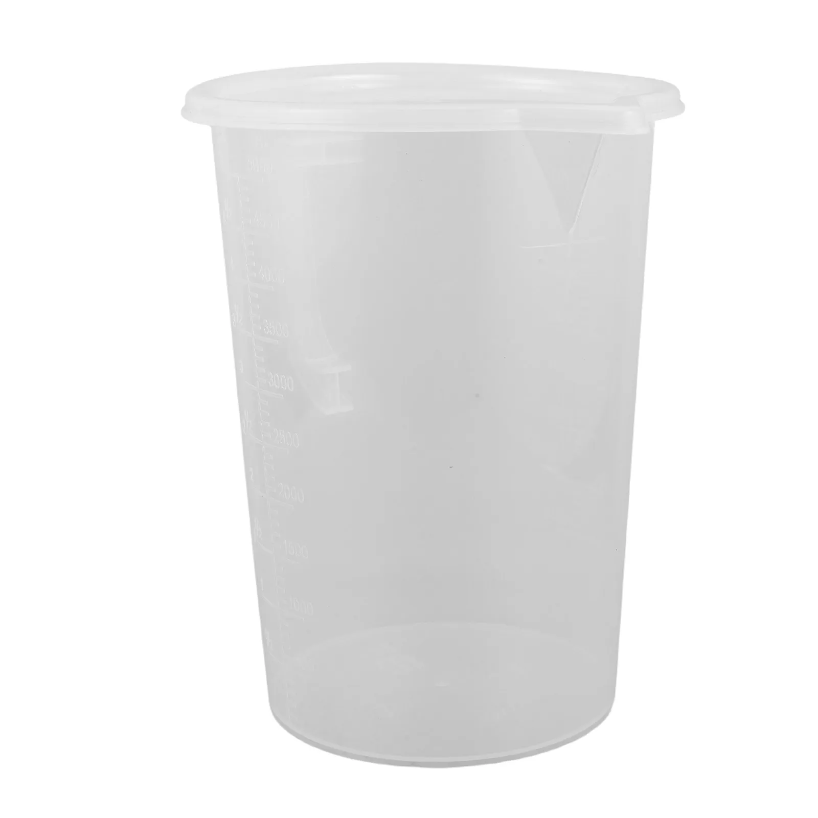5000Ml Measuring Cup Clear Plastic Graduated Jug Large Capacity Lid Handle Pour Spout High Temperature Resistant for Kitchen
