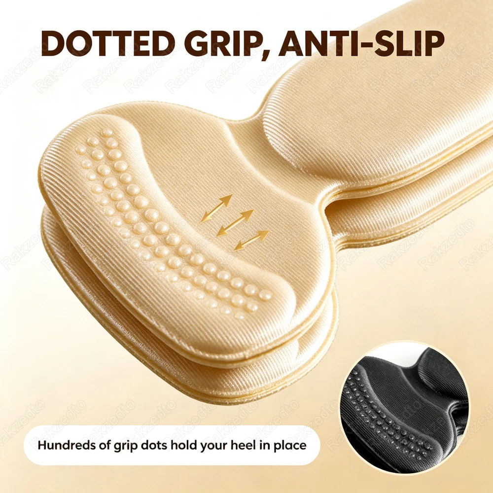 3Pairs/6Pairs Heel Pads for Shoes to Reduce Size Insert Heel Protector Self-Adhesive High Heels Back Sticker Pain Relief Insoles