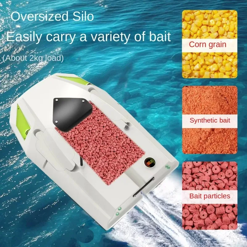 High-Power 12V GPS Remote Control Nest-Pulling Net Dual Battery Fishing Bait Boat High-speed 100 Positioning Points