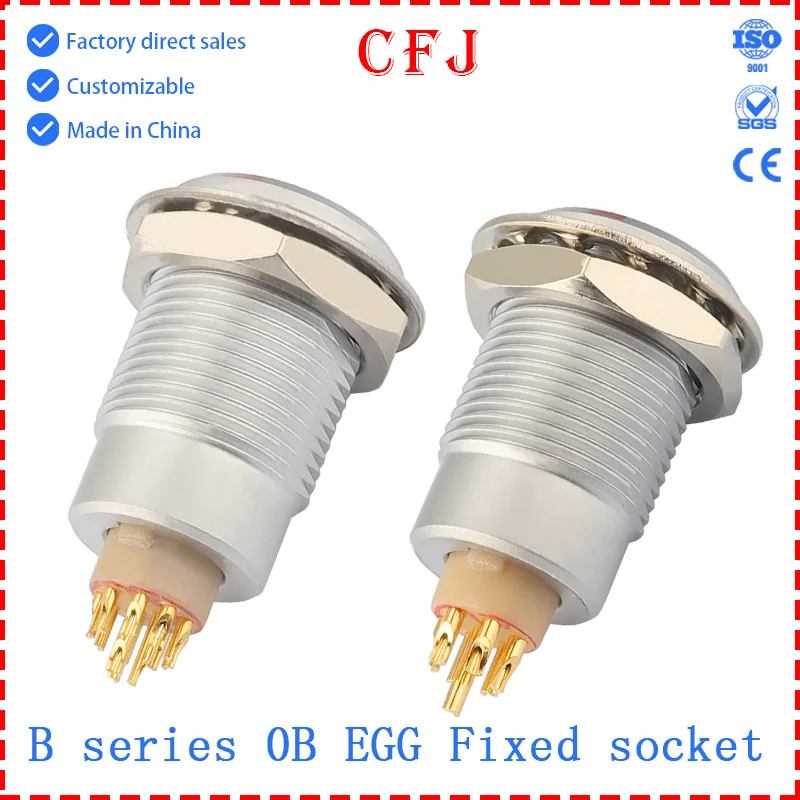 CFJ EGG.0B.302.303.304.305.306.307.309.312 CLL Metal connector for internal fixed socket