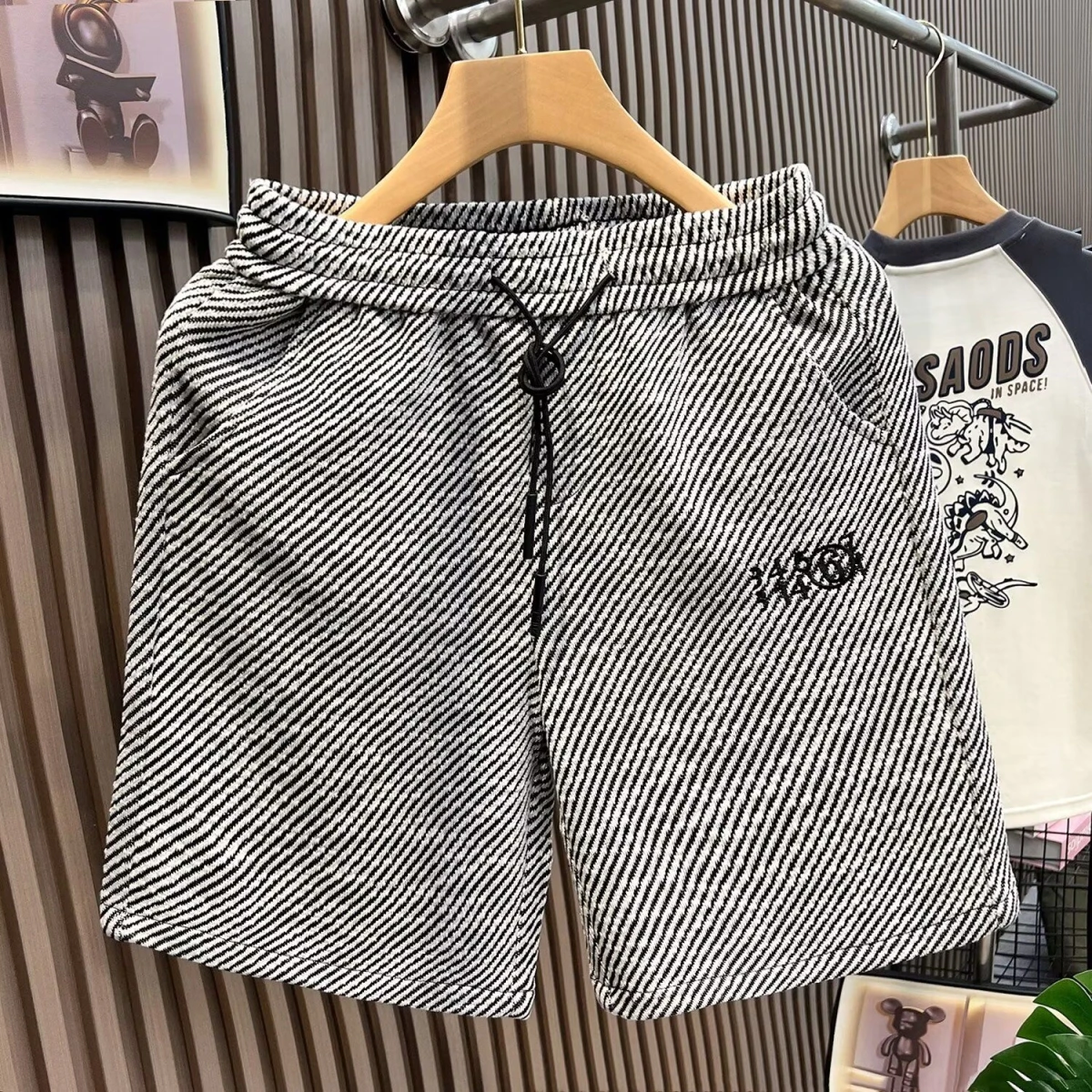 

Трендовые мужские шорты Moire, летние спортивные брюки, дышащие пляжные шорты, модная мужская одежда, спортивные шорты, мужские брюки 2025