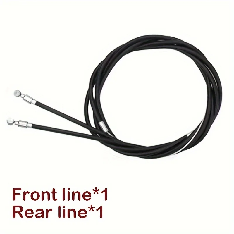 Bicycle Brake Cable Set Metal Wire Core,Front and Rear Brake Wire Tubes with Locking Mechanism and Folding Sleeve Gear