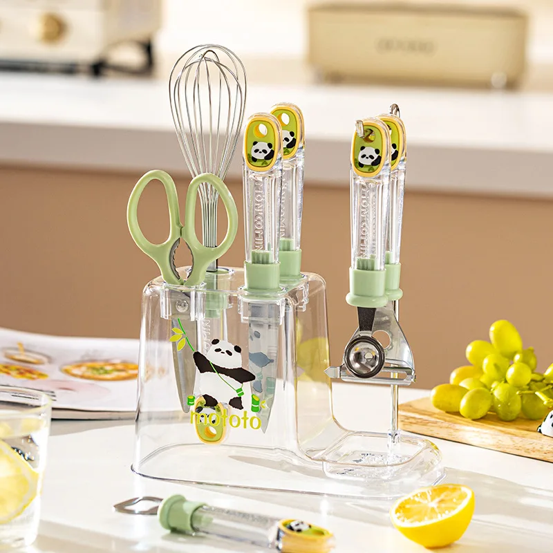 Kawaii Mototo Hobby Cartoon Kitchen Gadget Set Household Scissors Fruit Peeling Bottle Opener Shrimp Cutter