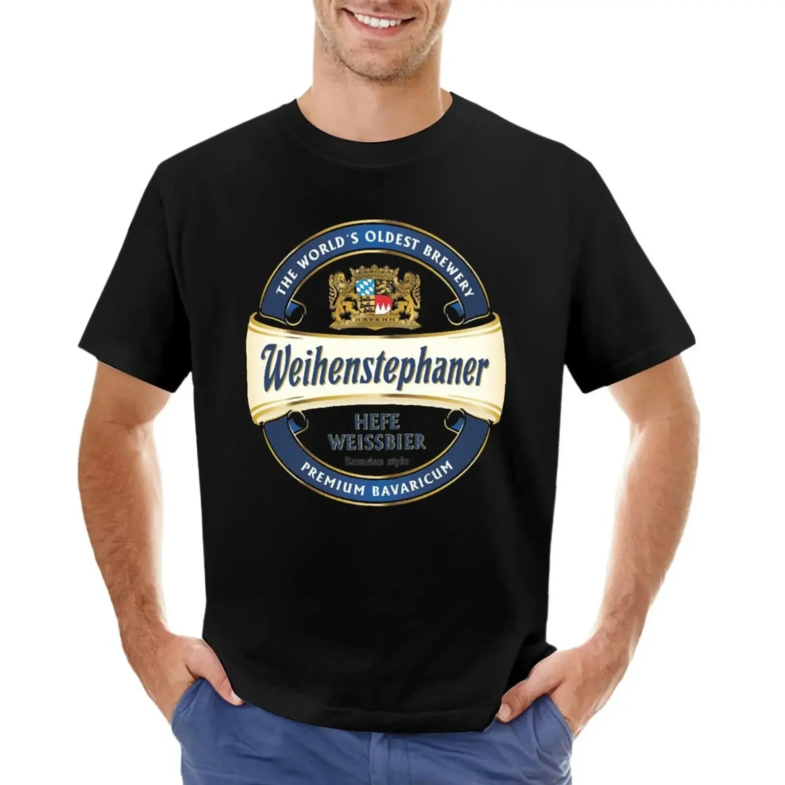 Weihenstephaner-Beer Essential T-Shirt plus size topy półfabrykaty luźne koszule męskie ubrania męskie t shirty paczka