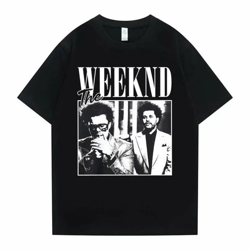 Pop Singer Artist The Weeknd Print Anime Tops Tees Clothes Female T-shirt Women Cartoon Tee Short Sleeve Fashion Girls T Shirt
