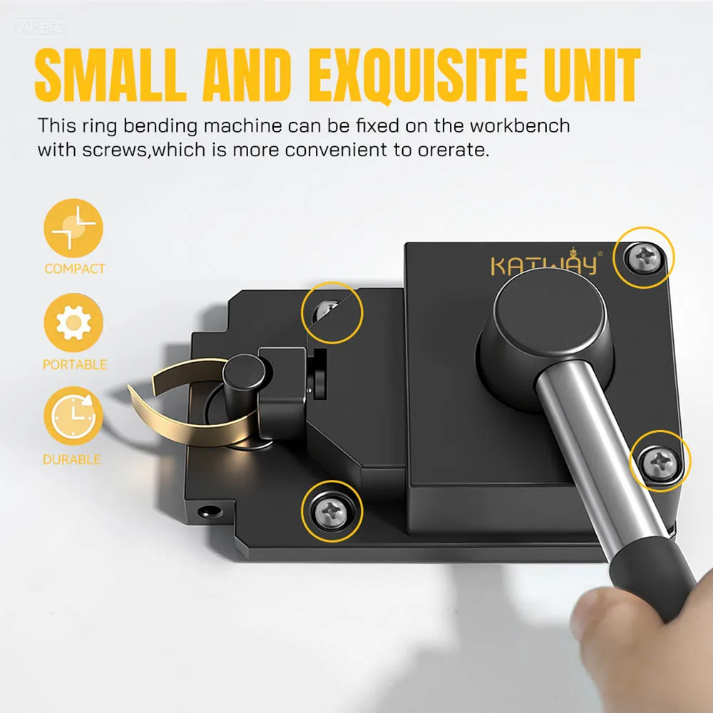 High Quality Newest Metal Ring Bending Machine Tool Set Jewelry Repairman Copper Silver Gold Strip Bending Tools