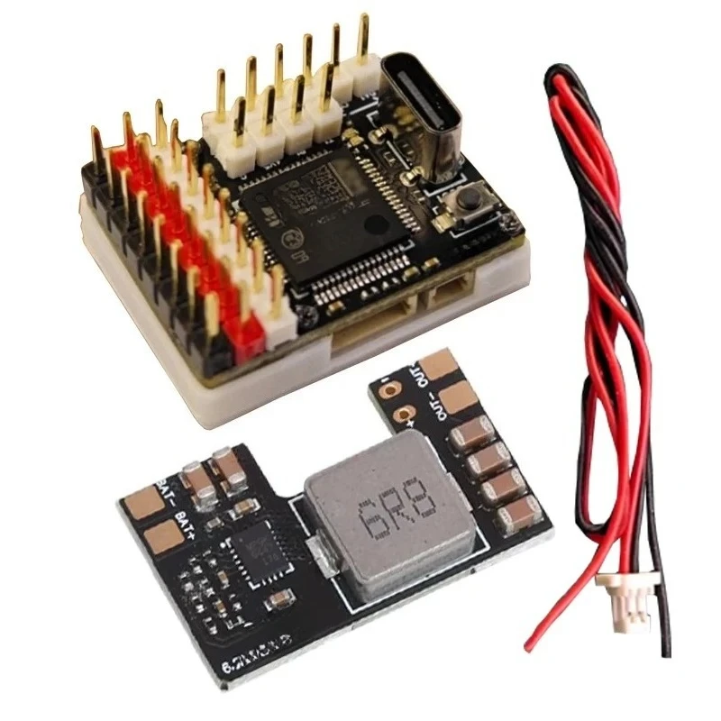 

F4Wing Mini MK1 Ультра-мини-контроллер полета с интерфейсом Type-C ICM42605 Гироскоп для радиоуправляемых аксессуаров для самолетов с неподвижным крылом