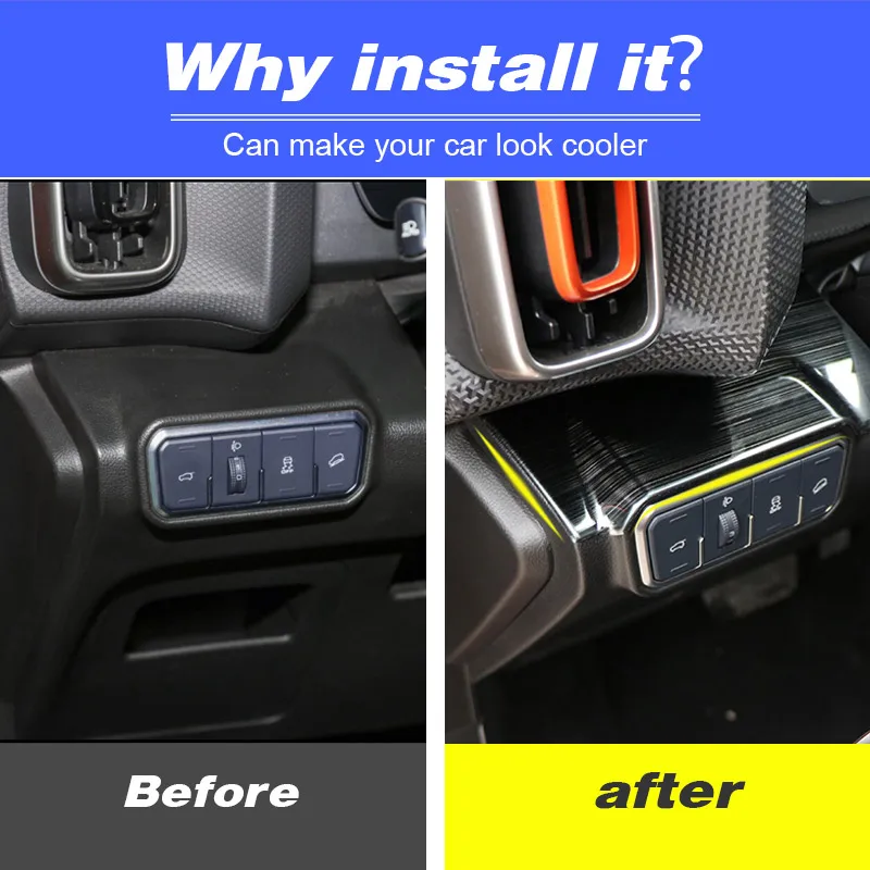 For Haval Dargo X 2023 Car Interio Accessories Modification Central Control Dashboard Console Anti-scratch Protective Strip