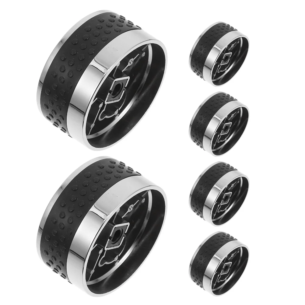 

6pcs Bbq Gas Grill Knobs 58Mm Plastic Rotating Switch Nonslip Grip For Oven Stove Burner Control Replacement Heat Resistant