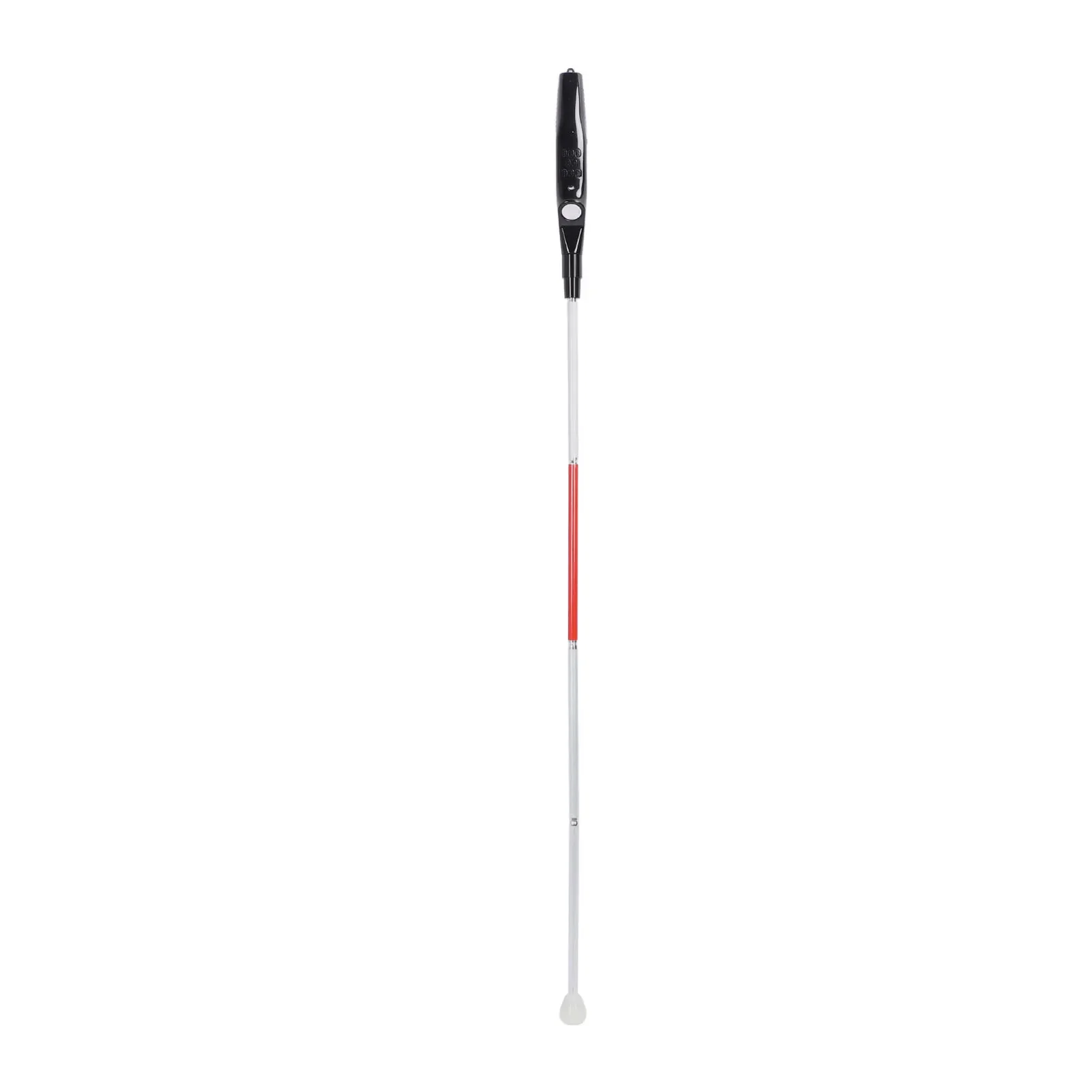 Electronic Blind Cane Quick Expansion Foldable Red Reflective Film Walking Blind Stick Obstacle Detection for Outdoor Use