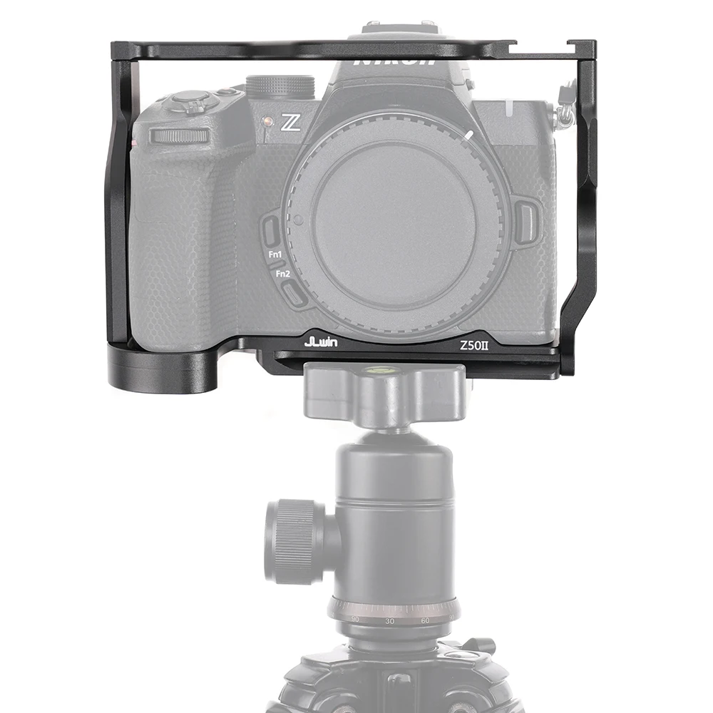 FOTGA Camera Cage Aluminum Alloy Camera Video Cage with Dual Cold Shoe Mount Numerous Replacement For Nikon Z50 II Camera Frame