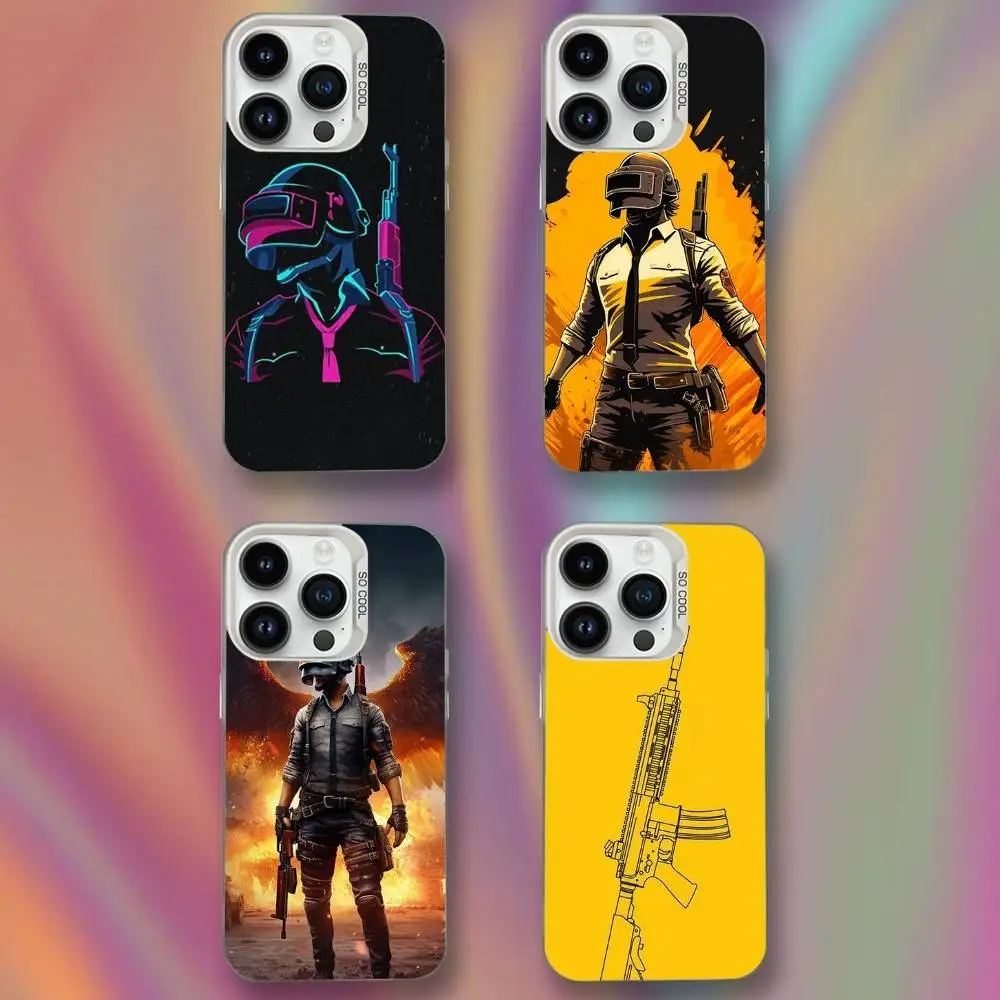 

Game P-PUBG-GS Phone Case For iPhone 16,15,14,13,12,11,Mini,Pro,SE,XS,MAX White Matte Shockproof Cover