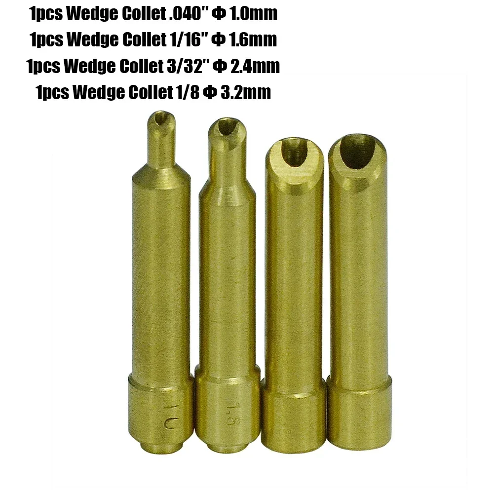 4pcs 1.0/1.6/2.4mm TIG Collet Wedge Collet Kit For DB SR WP 17 18 26 TIG Welding Torch Welding Torch Kit