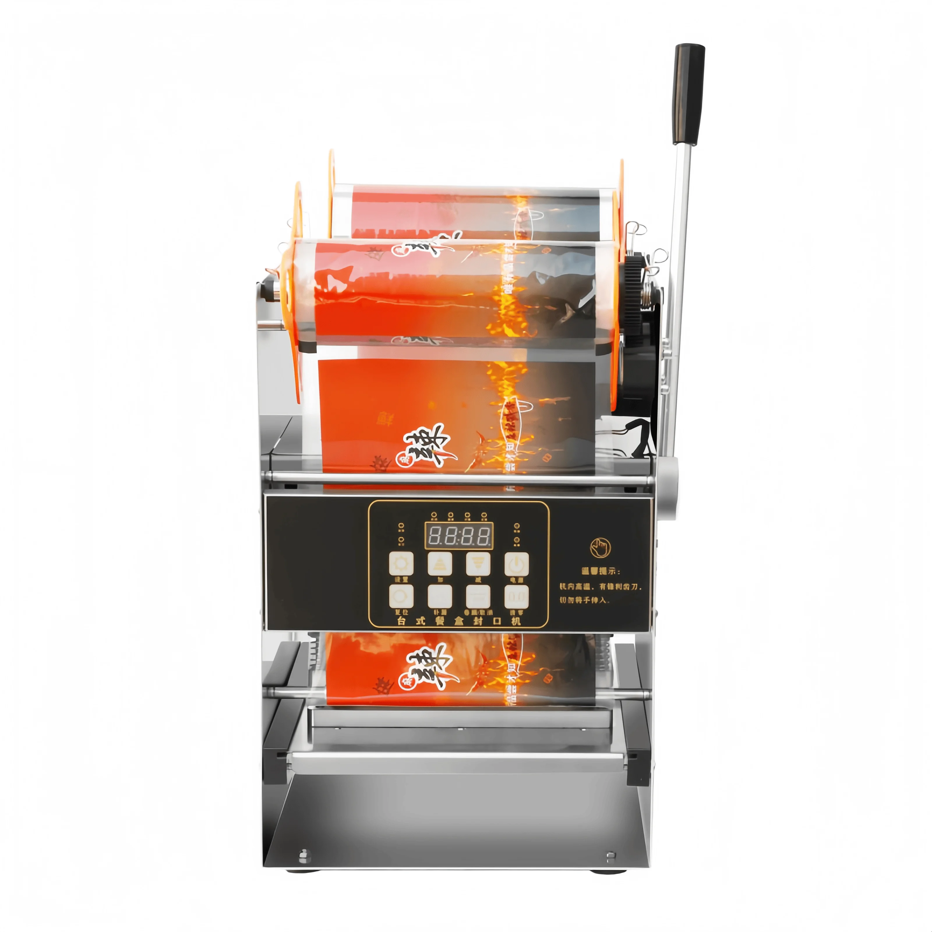 Machine de thermoscellage semi-automatique manuelle à presse pour l'emballage alimentaire des produits, film plastique écologique facile à utiliser