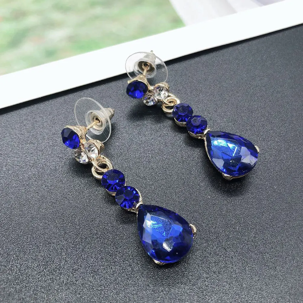 

Crown Necklace Earring Set Rhinestone Elegant Jewelry Women Wedding Bridal Bridesmaid Party Accessories Stylish Design High