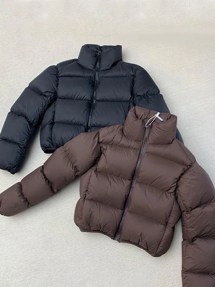 COUTUDI Women's Cozy Jacket Warm Short Outerwear With Pockets, Solid Color Casual Winter Coat,Cozy Clothing, Casual Style Coat