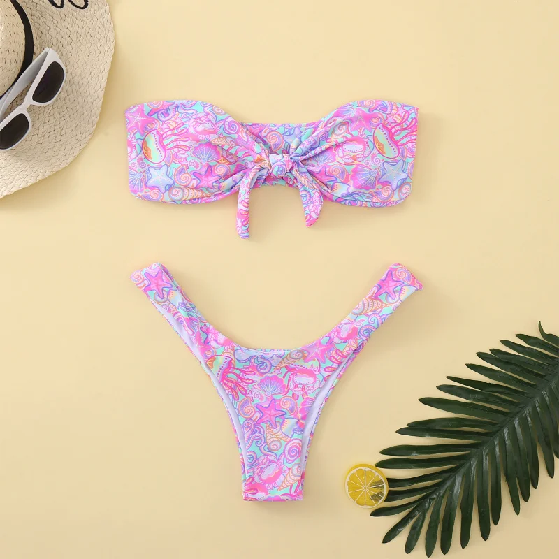 

New sexy printed two-piece bikini swimsuit