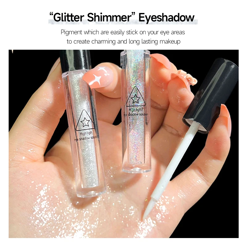 Diamond Eyeshadow Liquid Glitter Eye Shadow Pearly Shimmer Eyeshadow Lasting Waterproof Eye Makeup Korean Cosmetics