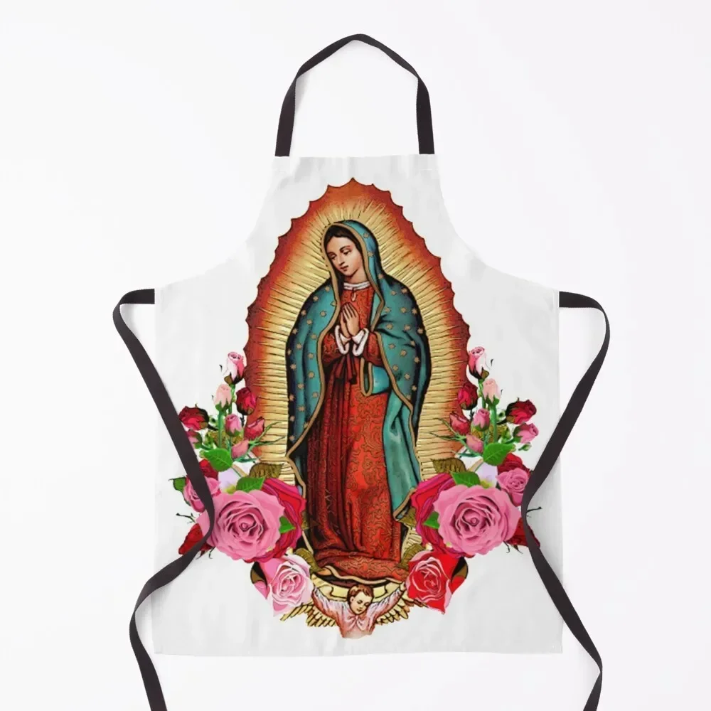 

Our Lady Of Guadalupe Virgin Mary Apron women's kitchens Chef Accessories Apron