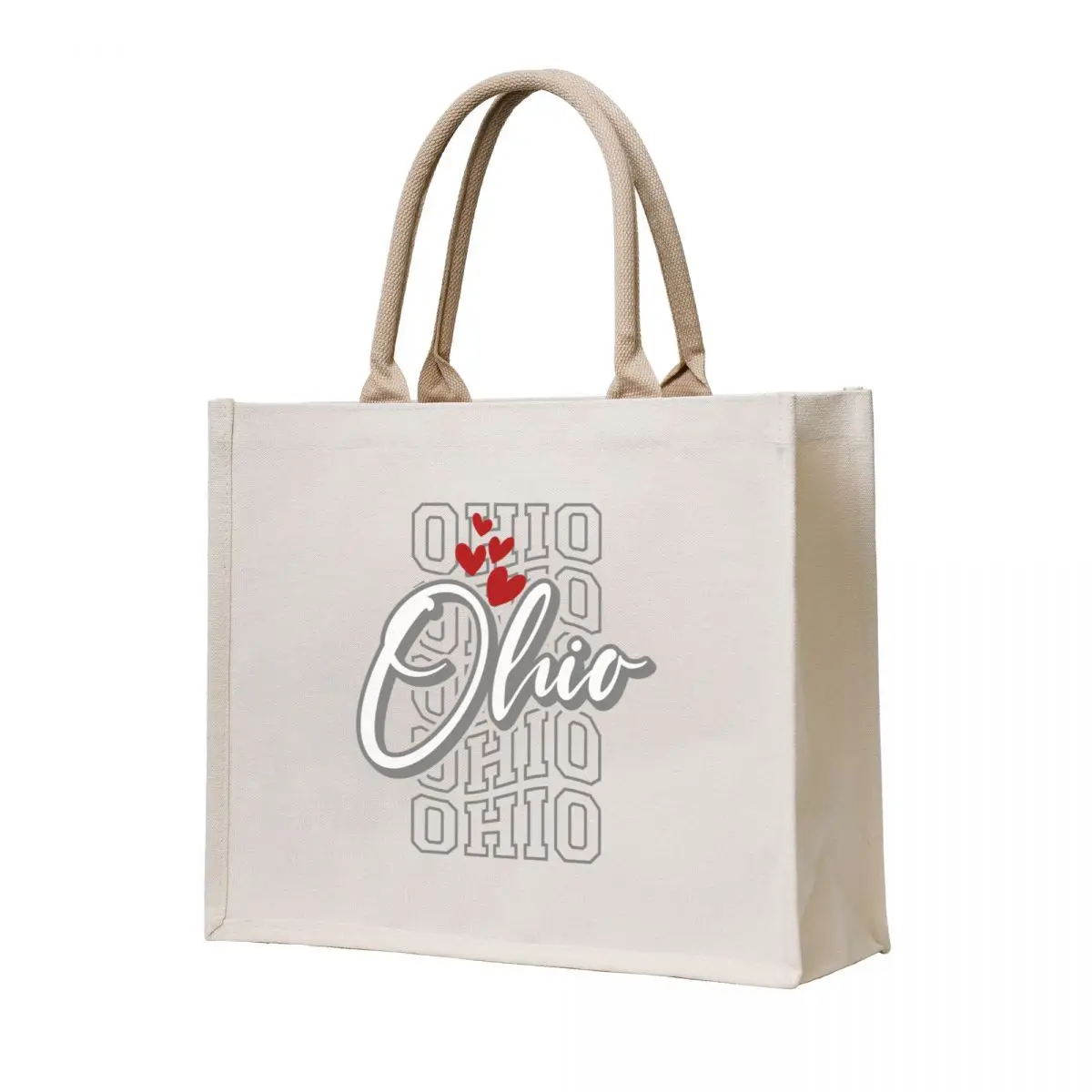 

Lovely Ohio I Heart OhioLove Ohio Lover Design Tote Bag Beach bag canvas tote bags tote bag reusable grocery bags