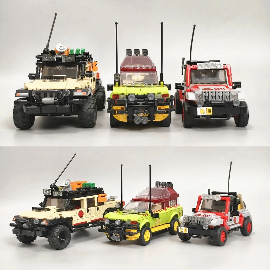 

Набор строительных блоков 3 в 1 «Мир динозавров», техническая модель внедорожника эпохи Юрского периода, кирпичики для сборки спортивного автомобиля, подарок для взрослых