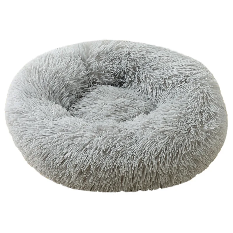 

Donut Cat Dog Super soft Beds Machine Washable Round Pet Warming Bed with Slip-Resistant Bottom