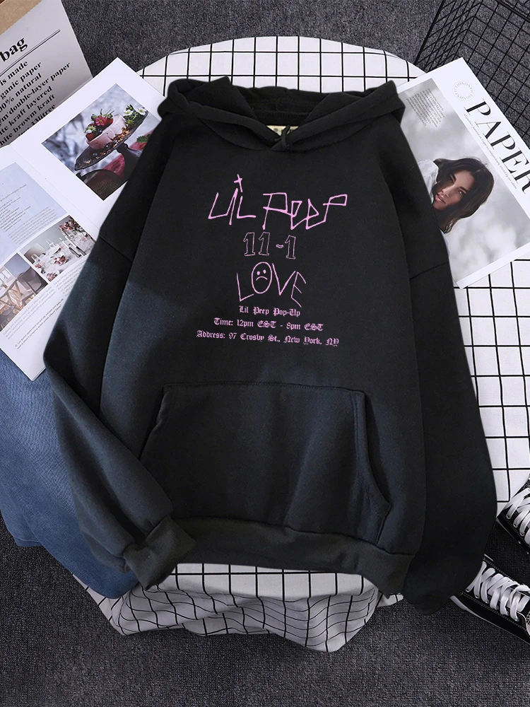 

Creative Design Font 11-1 Love Print Sweats Hooded Fashion Comfortable Pullovers Casual Hooded Sweatshirts Trend Warm Female Top