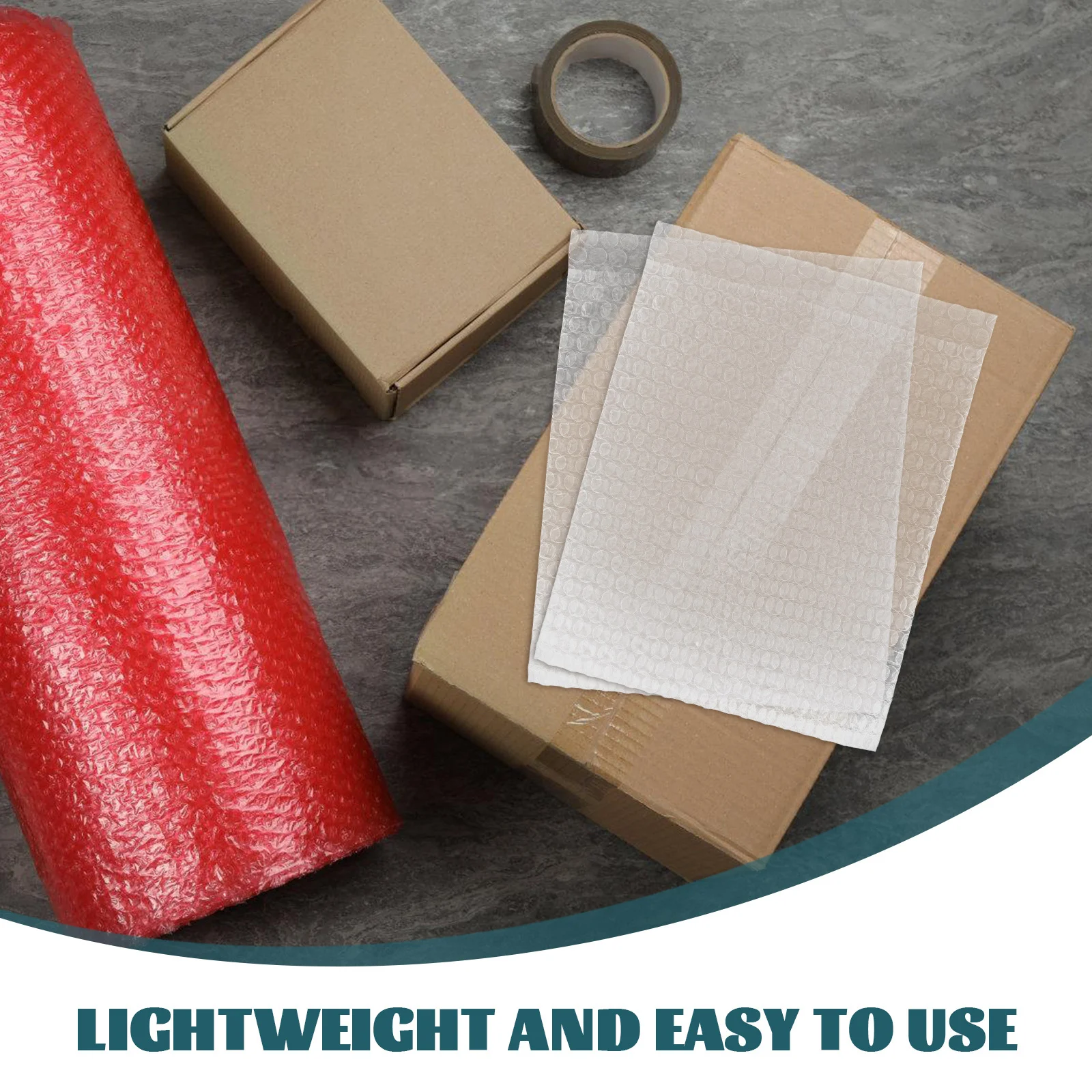 100개 버블 파우치 안전한 운송 및 보관을 위한 고강도 버블 메일러 우편 용품용 투명 보호 파우치