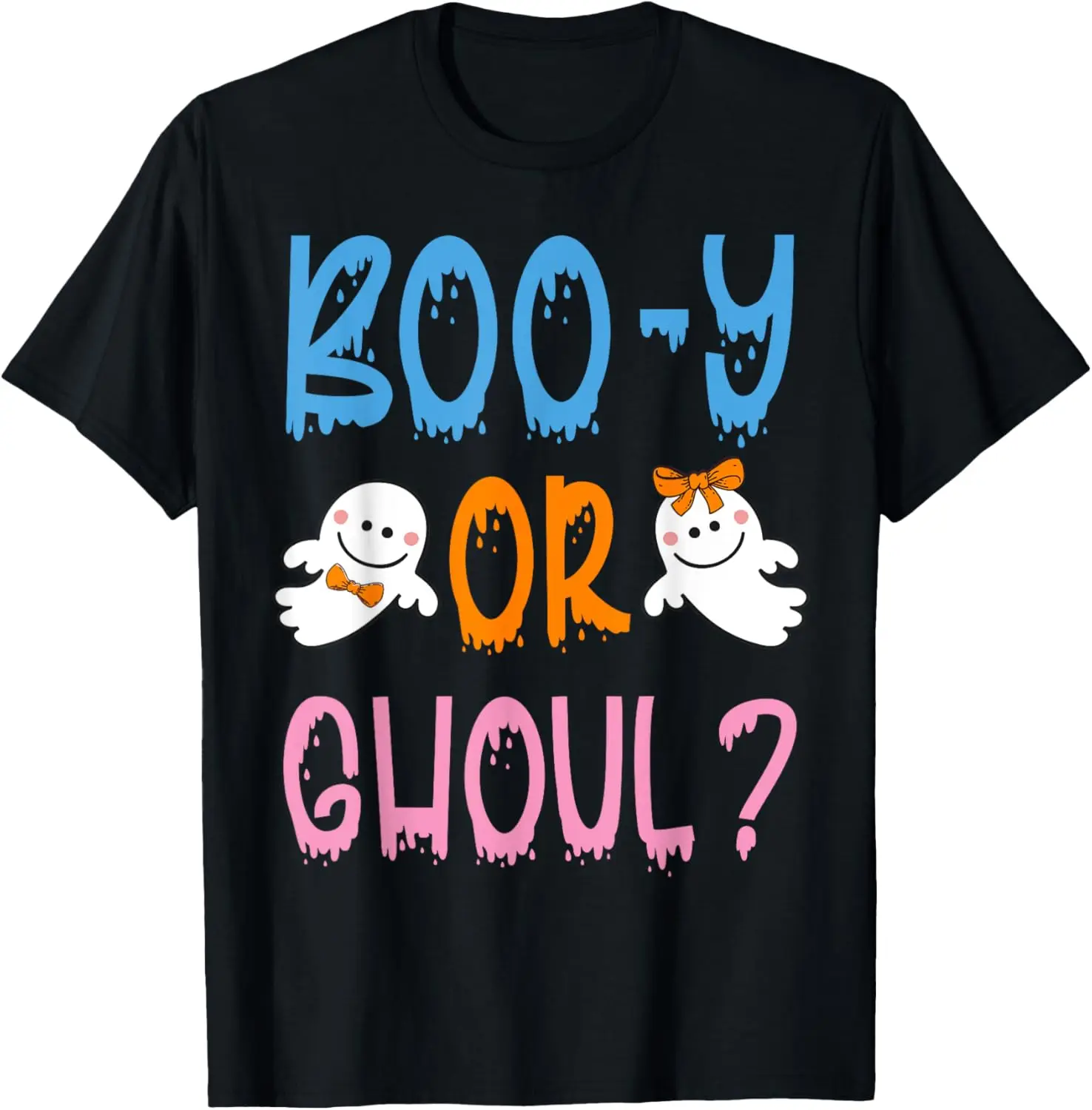 Boo-y or Ghoul? - Halloween Gender Reveal Design T-Shirt