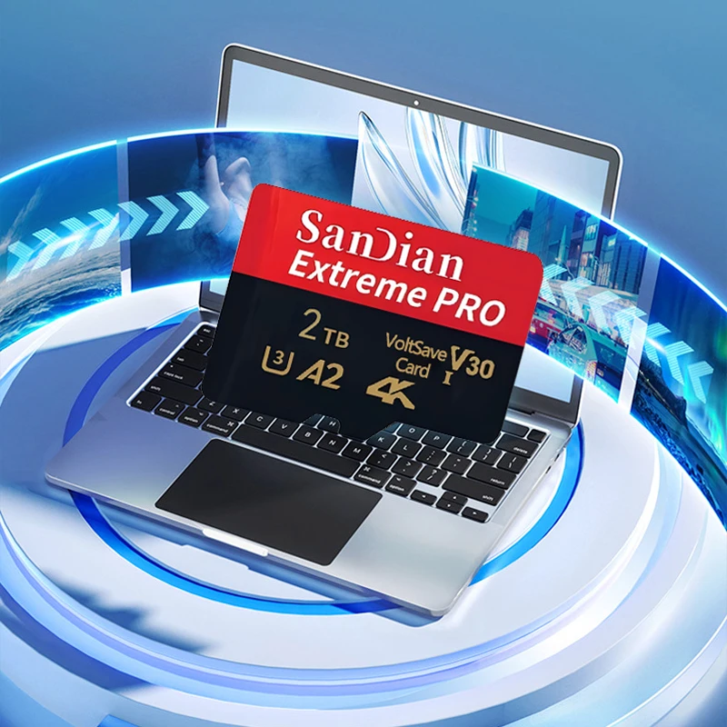 128GB 256GB Original Micro TF/SD Card Class 10 High Speed Memory Card Compatible with Phone, Laptop and PC