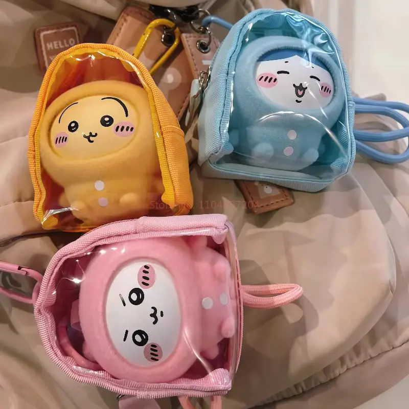Anime Figure Blind Box Carry Case Ita Bag With Display Protective Cover Cute Canvas Mini Backpack Goods Display Kawaii Pendant