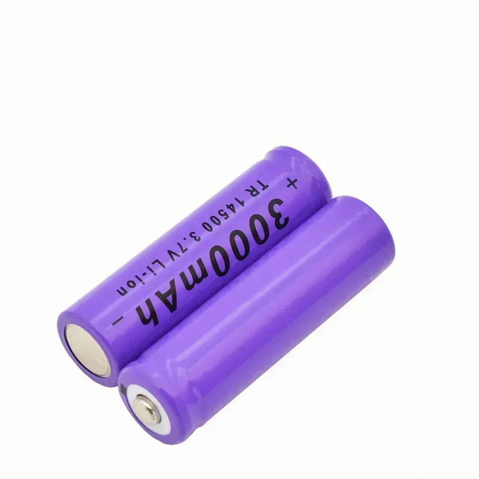 100% neue 3,7 v 14500 akku 3,7 v lithium-AA batterie 2A 3000mAh li-ion batterien