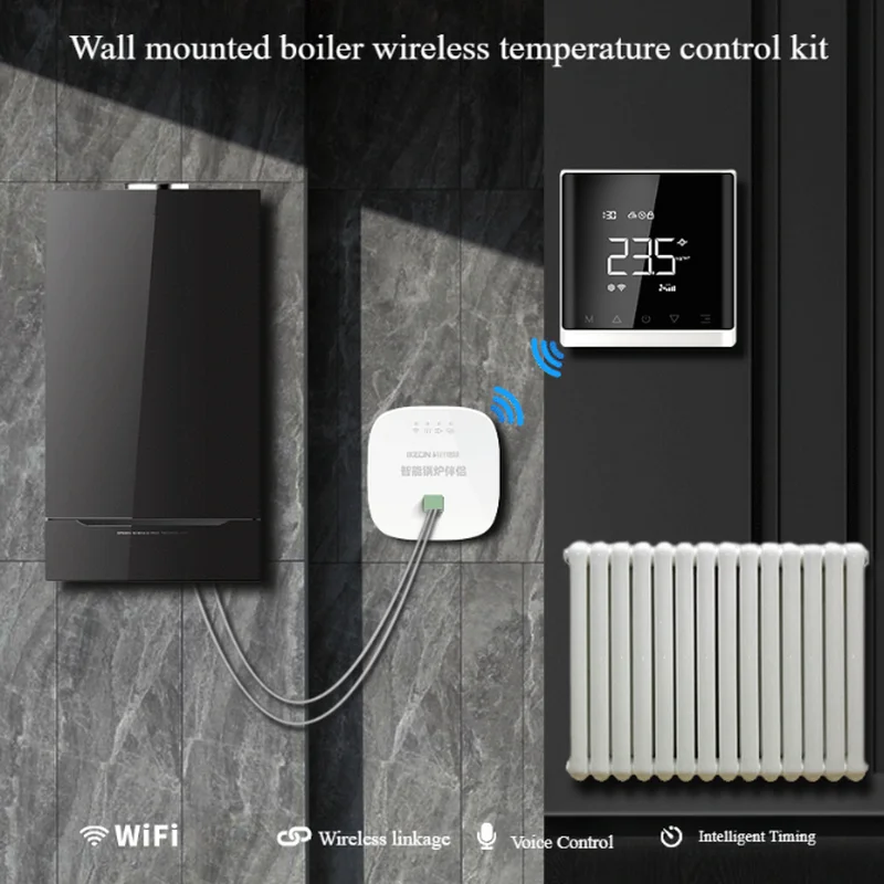 Smart Temperature Remote Controller WiFi Thermostat LCD Display Touch Screen for Water/Electric Floor/Gas Boiler Heating Works