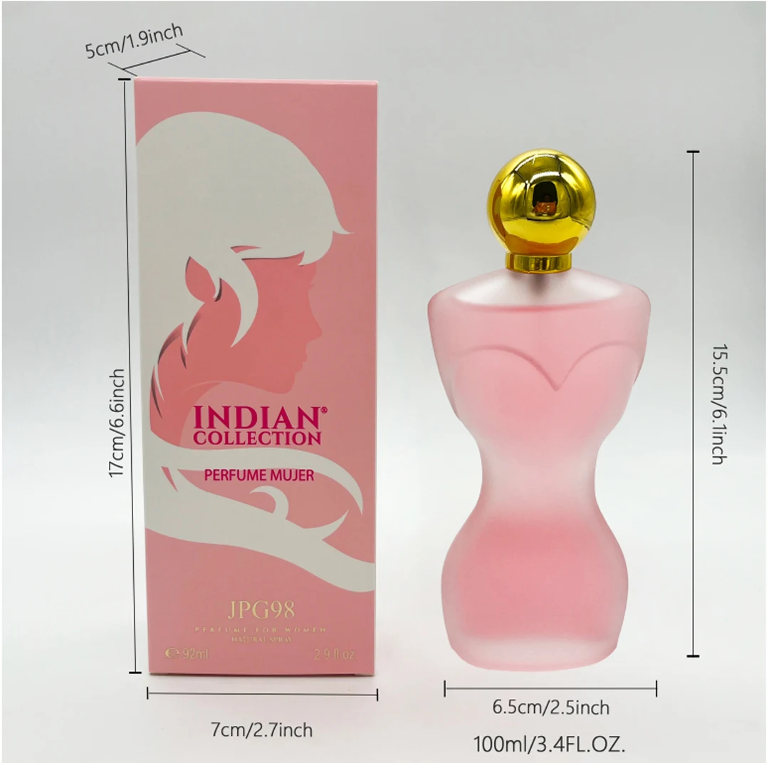 Pink small waist 3.4oz,Women's Eau de Toilette - Delicate Octogon,plum,vanilla Note - Feminine and Subtle - 3.4 fl oz