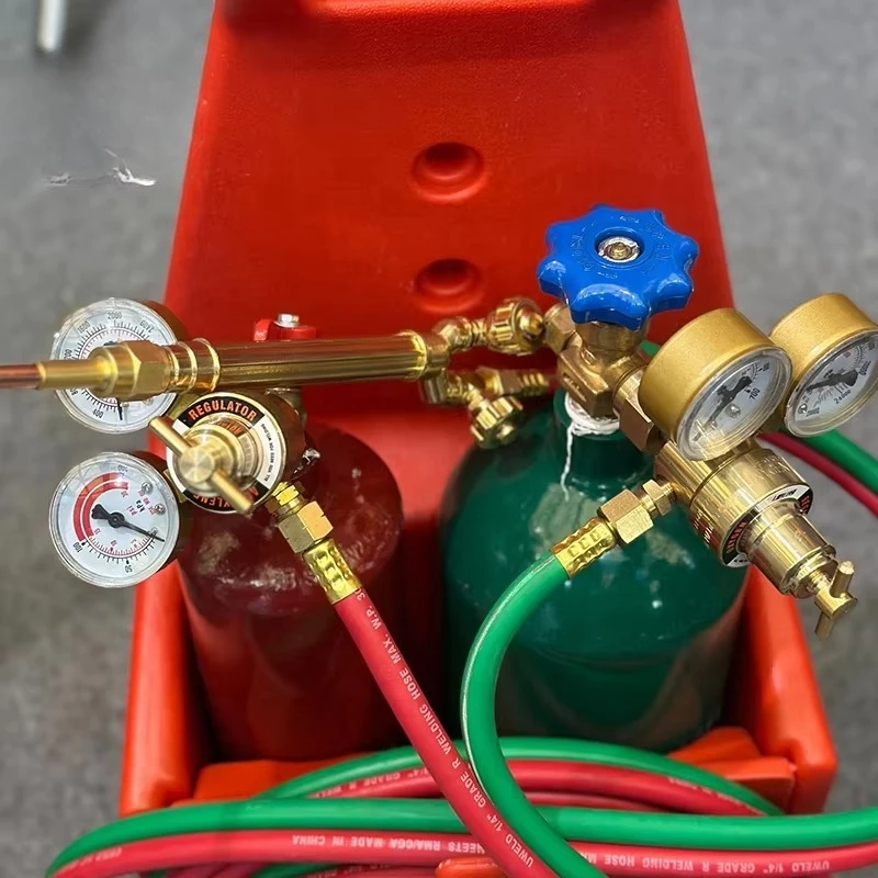 حار بيع المهنية حمل الأكسجين الأسيتيلين الأوكسي لحام قطع الشعلة كيت مع خزان #3