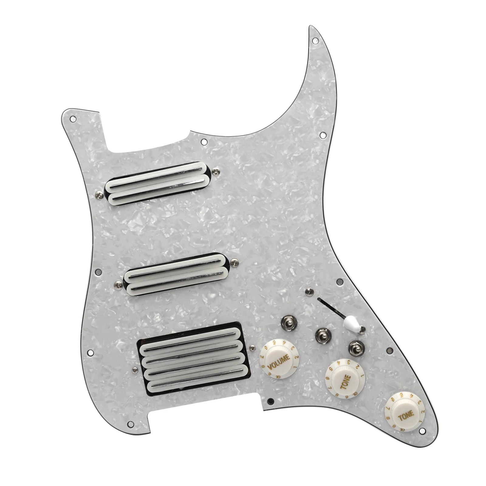 SSH ارتفاع الناتج محملة مسبقا سلك خدش لفائف تقسيم 2 هامبوكر صغير مع لفائف لاقط الغيتار الكهربائي بيكجوارد #6