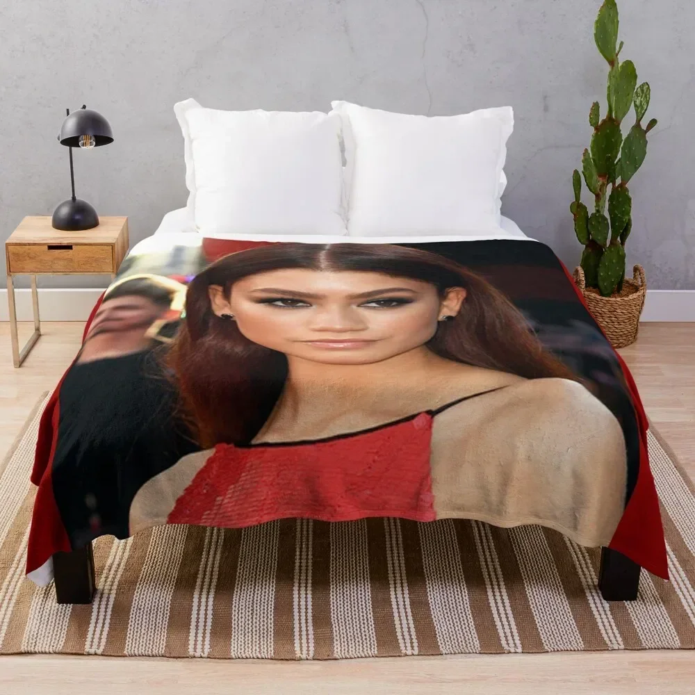 

Zendaya Coleman Contrasted Her Heavy Eye Makeup Throw Blanket Versatile Cozy Throw Blanket for All Occasions